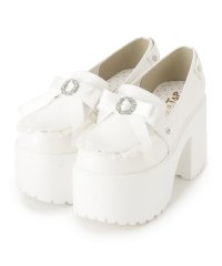 csT&P/シーエス ティーアンドピー csT&P 厚底リボン付きフリルパンプス/507808921