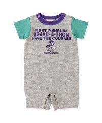 DENIM DUNGAREE/デニムダンガリー DENIM DUNGAREE Cotton Jersey PENGUIN Baby Rompers【返品不可商品】/507808962