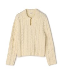 MACPHEE/ハイブリットコットンケーブル ポロプルオーバー/507809058