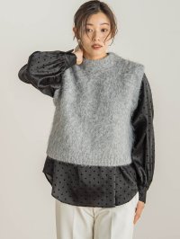Droite Lautreamont/ドロワット ロートレアモン Droite lautreamont シャギーベスト≪手洗い可能≫/507809640
