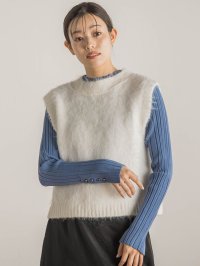 Droite Lautreamont/ドロワット ロートレアモン Droite lautreamont シャギーベスト≪手洗い可能≫/507809640