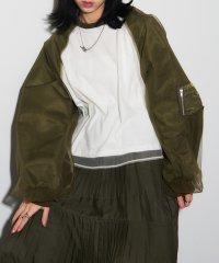 MAISON BREEZE reveur/メゾンブリーズレヴール MAISON BREEZE reveur Tulle layered MA－1sleeve pullover trc/507809652
