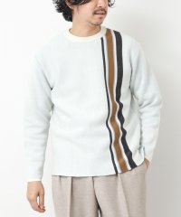 NOLLEY’S goodman/接結ストライプC/Nプルオーバー 25SS/507807637