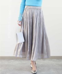 MK MICHEL KLEIN/シャイニーサテンスカート/洗える/507810261