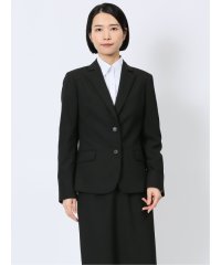 m.f.editorial/エムエフエディトリアル m.f.editorial クリアエフェクト 黒無地 2ボタンジャケット(セットアップ可能)/507810346