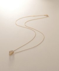 COCOSHNIK /K10【サステナブル】モアサナイトケーブルチェーンモチーフ ネックレス/507810420