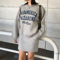 non-hedge/ノンヘッジ non－hedge カレッジロゴニットプルオーバー・スカートセットアップ/507811095