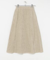 URBAN RESEARCH/ATON　LINEN VELVET SIDE SLIT SKIRT/507811853