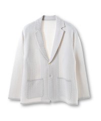 Men's Bigi/【ACTIVE TAILOR】ヘリンボーンニットジャケット/507811877