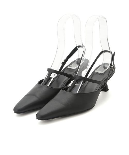 フレイアイディー パンプス ブラック シースルー 4.5cm 23.5cm