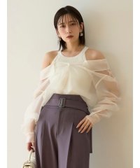 FRAY I.D/カシュクールシャツレイヤードニット/507812913