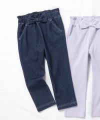 apres les cours/WEB限定 ウエストリボンニットツイルパンツ/506515799