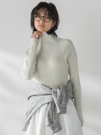 MAYSON GREY/メイソングレイ MAYSON GREY 【WEB限定】【一部店舗限定】プレーティングハイネックニットプルオーバー≪手洗い可能≫/507493887