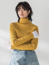 MAYSON GREY/メイソングレイ MAYSON GREY 【WEB限定】【一部店舗限定】プレーティングハイネックニットプルオーバー≪手洗い可能≫/507493887