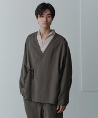 ADAM ET ROPE'/【WEB限定】リネンミックス ドレープ フロントラップ ジャケット / シーズンレス / セットアップ対応/507794543