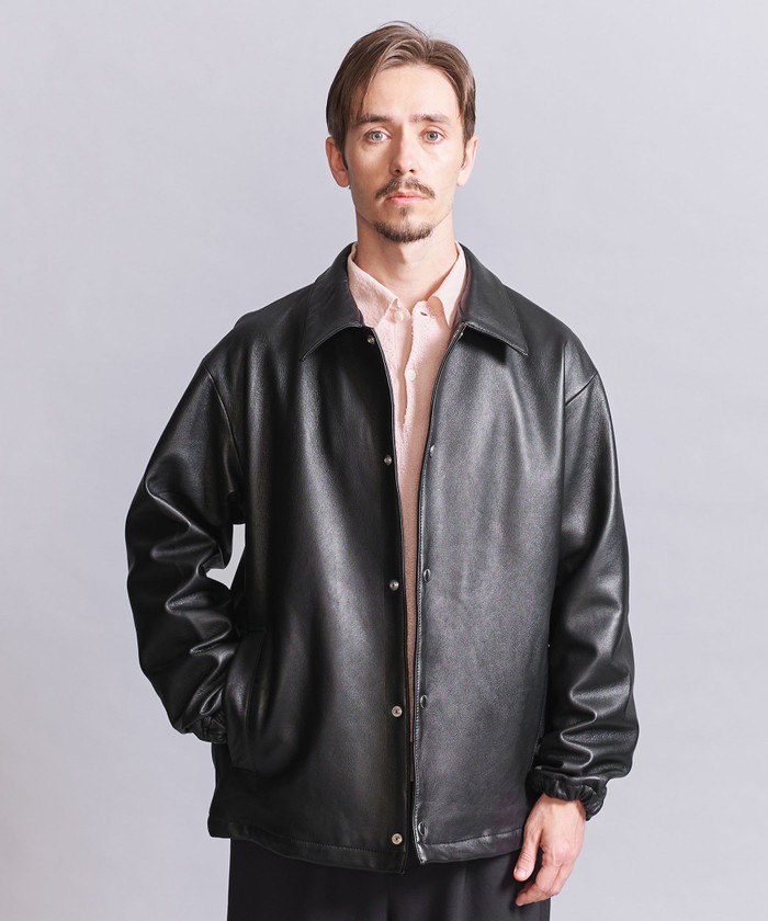 ユナイテッド アローズ ビューティー＆ユース 羊革 レザージャケット L 黒 BEAUTY&YOUTH UNITED ARROWS 羊革レザージャケット 【サイズS