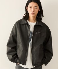 JUNRed/ダブルZIPシンセティックレザーブルゾン/507803361