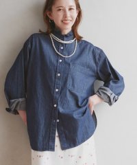 ROPE' PICNIC/フリルカラーデニムシャツ/507803366