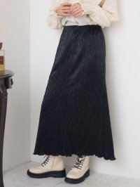 RETRO GIRL/レトロガール RETRO GIRL 箔プリント細プリーツSK/507810938