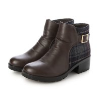 Rakuchine comfort/ラクチン コンフォート Rakuchine comfort 異素材コンビショートブーツ/507812128