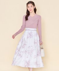 tocco closet/トッコクローゼット tocco closet ウエスト切替パイピング花柄スカート/507812423