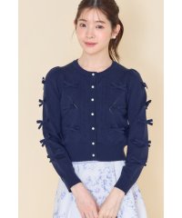 tocco closet/トッコクローゼット tocco closet プチリボン付きミニケーブルカーディガン/507812425