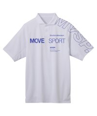 MOVESPORT/ムーブスポーツ MOVESPORT SUNSCREENミニ鹿の子 ラグランスリーブポロシャツ/507812717