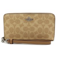 COACH/コーチ COACH コーチ 長財布 レディース COACH Wallet ラウンドファスナー サンド×トープ CW778 SVPWH/507812994