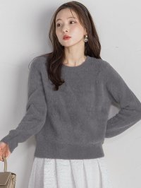 QUEENS COURT/クイーンズコート QUEENS COURT フェレットタッチWフェイスニットプルオーバー≪手洗い可能≫/507813321