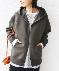 SHIPS WOMEN/〈洗濯機可能〉ダンボール フーディー ジップ ブルゾン/507814078