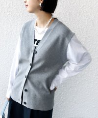 SHIPS WOMEN/〈手洗い可能〉ワンポイント 刺繍 Vネック ベスト/507814090