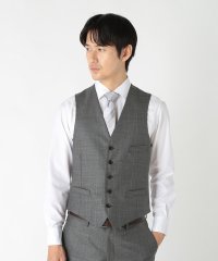 CROWDED CLOSET/ウールブレンドメランジチェックベスト/507814355