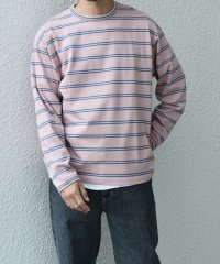 SHIPS any MEN/【SHIPS any別注】sports wear: レトロ カラー ボーダー Tシャツ (ロンT)◇/507814955