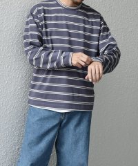 SHIPS any MEN/【SHIPS any別注】sports wear: レトロ カラー ボーダー Tシャツ (ロンT)◇/507814955