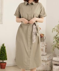 is amulet．/イズアミュレット is amulet. ベルト付きシャツワンピース/507816518