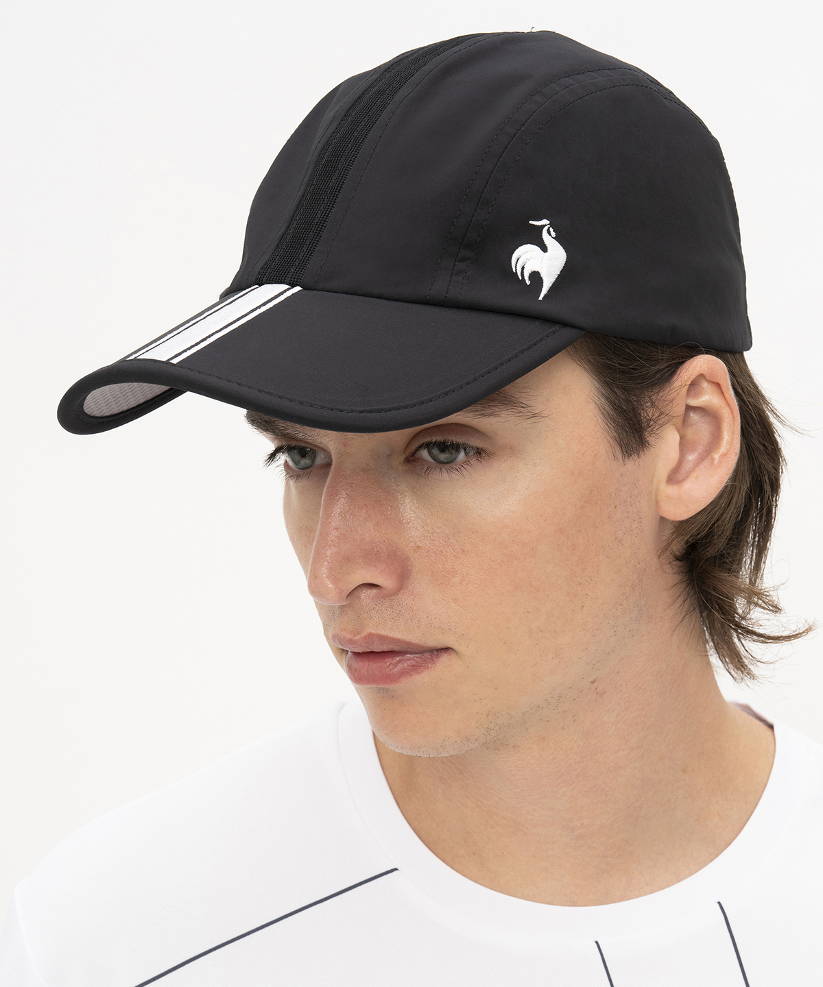 le coq sportif ストライプ 帽子 ルコックスポルティフ le coq sportif FAN AIRキャップ