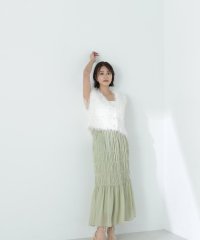 NATURAL BEAUTY BASIC/シャーリングティアードスカート/507799732