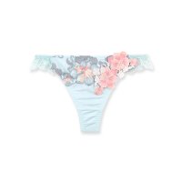 fran de lingerie/フランデランジェリー fran de lingerie 印象派の絵画のようなフラワーモチーフフェミニンヒップに 「グレースイストムード タンガ」 Tバック タン/507816754