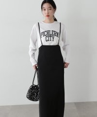 N Natural Beauty Basic/ストラップ付きサテンスカート/507817289