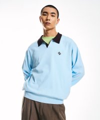 SHIPS MEN/City Ambient Products:〈手洗い可能〉14ゲージ レーヨン ナイロン ワンポイント ニットポロ/507817544