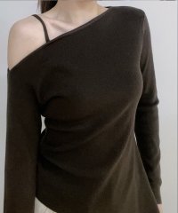 Jasmine Grandiflorum/ジャスミングランディフローラム Jasmine Grandiflorum Jasmine/ワンショルダーニットプルオーバ/507819727