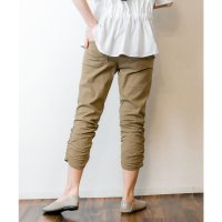 JUNGLE JALOPY/ジャングルジャロピー JUNGLE JALOPY 裾くしゅ美脚パンツ レディース 7分丈 七分丈パンツ 動きやすい ウエストゴム7分丈 大きいサイズ レディース/507819846