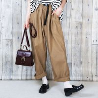 JUNGLE JALOPY/ジャングルジャロピー JUNGLE JALOPY 前バックルバルーンパンツ レディースファッション通販 パンツ ベージュ カーキブラック バックル ゆったりバル/507819870