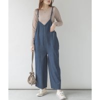 JUNGLE JALOPY/ジャングルジャロピー JUNGLE JALOPY ゆったりワイドキャミオールインワンデニム レディース ボトムス パンツ 大きいサイズ/507819886