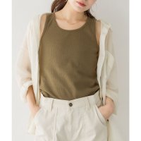 JUNGLE JALOPY/ジャングルジャロピー JUNGLE JALOPY ワッフルタンクトップ　カットソー インナー 丸首 重ね着 春コーデ レディース カジュアル ノースリーブ キャ/507819901