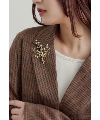 niana/ニアナ niana リーフモチーフブローチ コサージュ フォーマル セレモニー 結婚式 二次会 謝恩会 入学式 卒業式 パーティー オケージョン/507820463