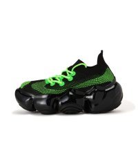 RoyalFlash/grounds/グラウンズ/MOOPIE EL/BLACK NEON GREEN/507821211
