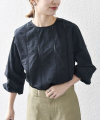 SHIPS any WOMEN/SHIPS any:〈洗濯機可能〉フラワー モチーフ ハシゴレース クルーネック ブラウス/507821620