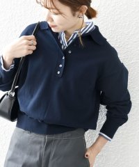 SHIPS any WOMEN/SHIPS any:〈手洗い可能〉襟付き ポロ ニット プルオーバー/507821623