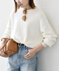SHIPS any WOMEN/SHIPS any:〈手洗い可能〉アゼ コンパクト クルーネック ニット プルオーバー/507821624